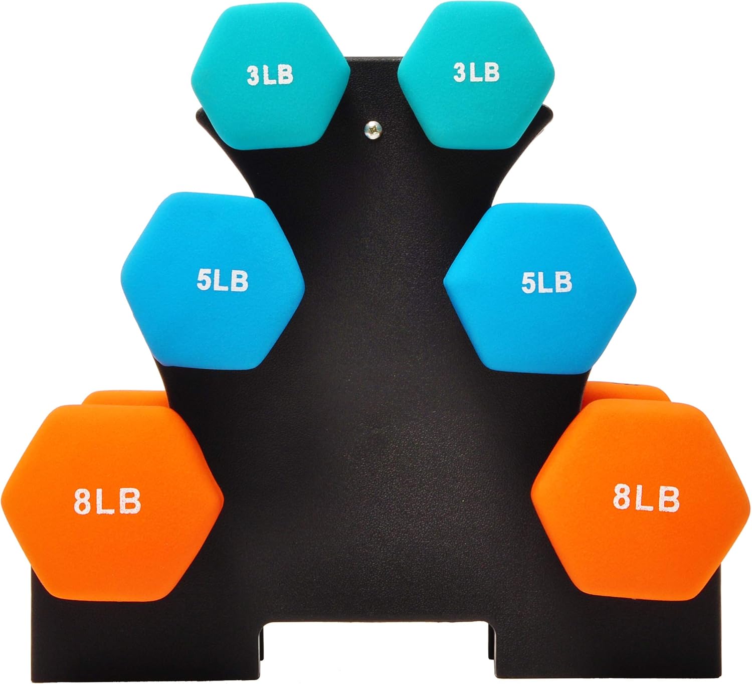 Fitvids Set of 6 Neoprene Dumbbell Hand Weights
