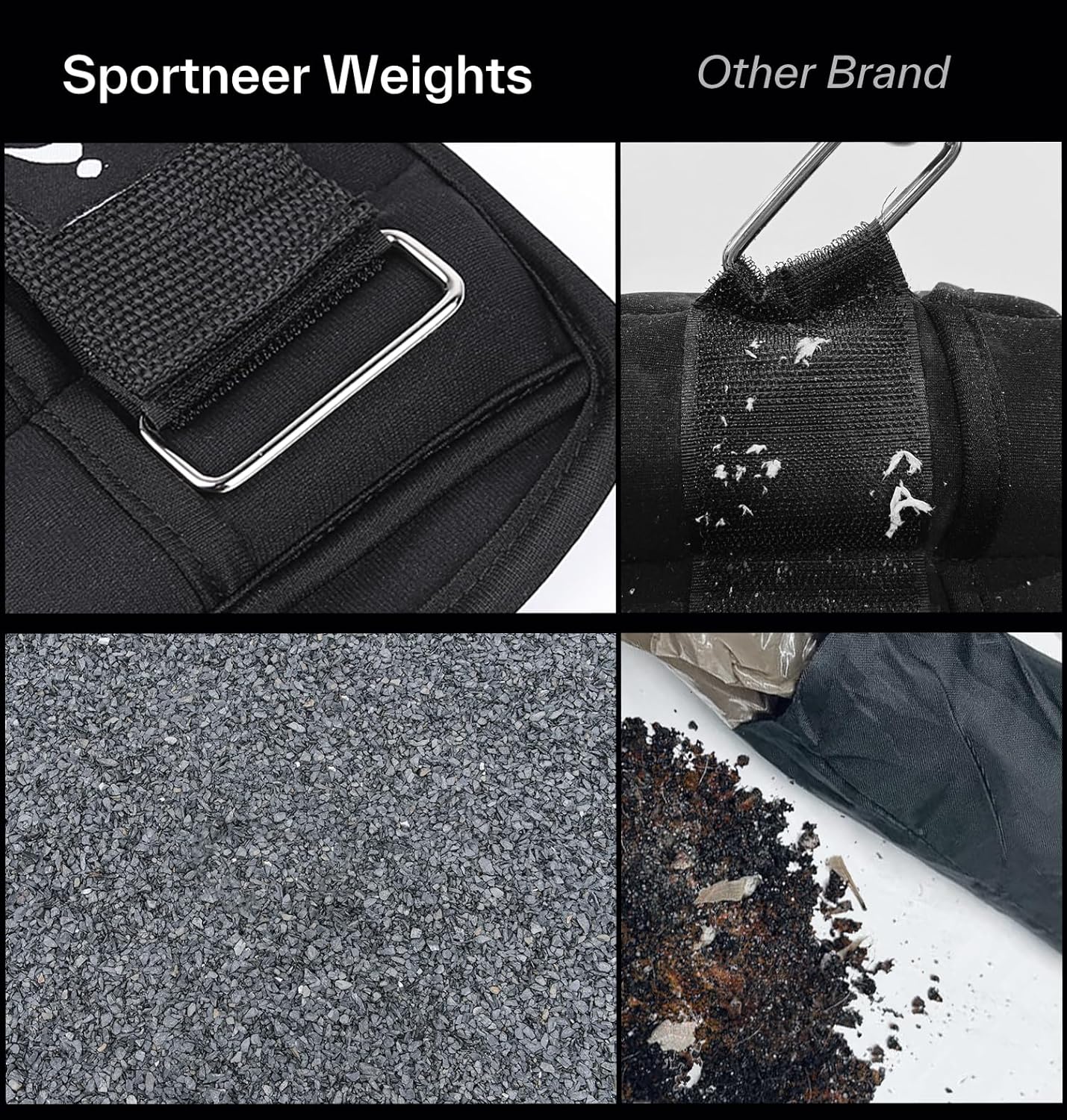 Sportneer Adjustable Ankle Weights Set